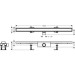 Hansgrohe RainDrain Compact Komplettset Duschrinne 1000 befliesbar für Standardinstallation k.a.
