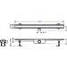 Hansgrohe RainDrain Compact Komplettset Duschrinne 1000 für Standardinstallation Edelstahl gebürstet