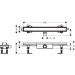 Hansgrohe RainDrain Compact Komplettset Duschrinne 600 befliesbar für flache Installation k.a.