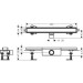 Hansgrohe RainDrain Compact Komplettset Duschrinne 600 befliesbar für Standardinstallation k.a.