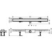 Hansgrohe RainDrain Compact Komplettset Duschrinne 800 befliesbar für flache Installation k.a.