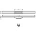 HG RainDrain Flex Duschrinne 1000 mm kürzbar für Wandmontage MW