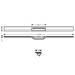 HG RainDrain Flex Duschrinne 1200 mm kürzbar für Wandmontage MSW