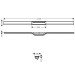 HG RainDrain Flex Duschrinne 1200 mm kürzbar zur freien Montage MSW