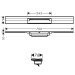 HG RainDrain Flex Duschrinne 700 mm kürzbar für Wandmontage BST