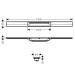 HG RainDrain Flex Duschrinne 700 mm kürzbar zur freien Montage MW
