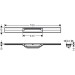 Hansgrohe RainDrain Flex Duschrinne 700 mm kürzbar zur freien Montage MW