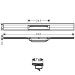 HG RainDrain Flex Duschrinne 800 mm kürzbar für Wandmontage PGO