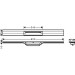 Hansgrohe RainDrain Flex Duschrinne 800 mm kürzbar für Wandmontage polished gold