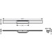 Hansgrohe RainDrain Flex Duschrinne 800 mm kürzbar zur freien Montage chrom