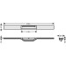 Hansgrohe RainDrain Flex Duschrinne 800 mm kürzbar zur freien Montage chrom
