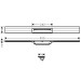 HG RainDrain Flex Duschrinne 900 mm kürzbar für Wandmontage MSW