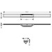 HG RainDrain Flex Duschrinne 900 mm kürzbar zur freien Montage BBC
