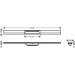 Hansgrohe RainDrain Flex Duschrinne 900 mm kürzbar zur freien Montage brushed black chrome