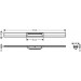 Hansgrohe RainDrain Flex Duschrinne 900 mm kürzbar zur freien Montage MW
