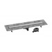 Hansgrohe RainDrain Go Komplettset Duschrinne 1000 rückseitig befliesbar für Standard-/flache Installation Edelstahl gebürstet