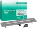 Hansgrohe RainDrain Go Komplettset Duschrinne 1200 rückseitig befliesbar für Standard-/flache Installation Edelstahl gebürstet