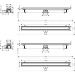 Hansgrohe RainDrain Go Komplettset Duschrinne 1200 rückseitig befliesbar für Standard-/flache Installation Mattschwarz