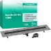 Hansgrohe RainDrain Go Komplettset Duschrinne 1200 rückseitig befliesbar für Standard-/flache Installation Mattschwarz