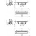 Hansgrohe RainDrain Go Komplettset Duschrinne 500 rückseitig befliesbar für Standard-/flache Installation Mattschwarz