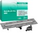 Hansgrohe RainDrain Go Komplettset Duschrinne 800 rückseitig befliesbar für Standard-/flache Installation Edelstahl gebürstet