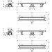 Hansgrohe RainDrain Go Komplettset Duschrinne 800 rückseitig befliesbar für Standard-/flache Installation Edelstahl gebürstet