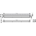 Hansgrohe RainDrain Match Duschrinne 800 mm mit höhenverstellbaren Rahmen MSW
