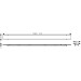 Hansgrohe RainDrain Rock Duschrinne 1000 mm kürzbar und befliesbar
