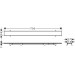Hansgrohe RainDrain Rock Duschrinne 600 mm kürzbar und befliesbar