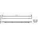 Hansgrohe RainDrain Rock Duschrinne 700 mm kürzbar und befliesbar