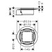 Hansgrohe RainDrain Spot Punktablauf 150 x 150 mm Rost BST