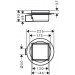 Hansgrohe RainDrain Spot Punktablauf 151 x 150 mm Rost befliesbar BST