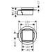 Hansgrohe RainDrain Spot Punktablauf 151 x 150 mm Rost befliesbar BST