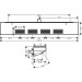 Hansgrohe Rainfinity Schulterbrause 500 1jet mit Duschablage Mattschwarz