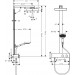 Hansgrohe Rainfinity Showerpipe 250 1jet EcoSmart mit ShowerTablet 350 Mattschwarz