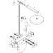 Hansgrohe Rainfinity Showerpipe 360 1jet mit ShowerTablet 350 Mattschwarz