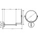 Hansgrohe Rasierspiegel Logis Universal chrom ohne Licht