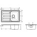 Hansgrohe S44 S440-A342 79 Einbauspüle 342 mit Abtropffläche kurz und automatischer Ablaufgarnitur Edelstahl
