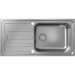 Hansgrohe S44 S440-A500 100 Einbauspüle 500 mit Abtropffläche und automatischer Ablaufgarnitur Edelstahl