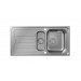 Hansgrohe S44 S440-A517 100 Einbauspüle 342/145 mit Abtropffläche und automatischer Ablaufgarnitur Edelstahl