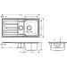Hansgrohe S44 S440-A517 100 Einbauspüle 342/145 mit Abtropffläche und automatischer Ablaufgarnitur Edelstahl