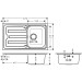 Hansgrohe S44 S440-F342 86 Einbauspüle 342 mit Abtropffläche lang und automatischer Ablaufgarnitur Edelstahl
