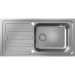 Hansgrohe S44 S440-F500 100 Einbauspüle 500 mit Abtropffläche und automatischer Ablaufgarnitur Edelstahl