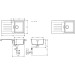 Hansgrohe S52 S520-F345 Einbauspüle mit automatischer Ablaufgarnitur Graphitschwarz