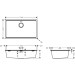 Hansgrohe S53 S530-F700 Einbauspüle 700 mit manueller Ablaufgarnitur Graphitschwarz