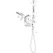 Hansgrohe Schlauchanschl.u.Brausenhalter Axor Starck Organic chrom Starck Stabhandbr.