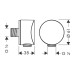 Hansgrohe Schlauchanschluss DN15 Fixfit S mit Rückflussverhinderer brushed black chrome