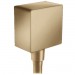 Hansgrohe Schlauchanschluss DN15 Fixfit Square mit Rückflussverhinderer Brushed Bronze