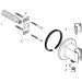 Hansgrohe Schlauchanschluss Fixfit Porter rund Axor DN15 mit Rückflussverhinderer chrom