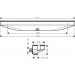 Hansgrohe Schlauchanschluss Rainfinity Porter 500 chrom mit Ablage L